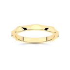 18kt Yellow Gold Lyra Wedding Band front image