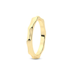 18kt Yellow Gold Lyra Wedding Band left