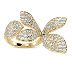 14ct Yellow Gold The Floral Hug Cocktail Ring (4 1/2 Ct. Tw.) right