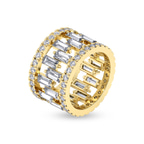 9ct Yellow Gold The Duets Cocktail Ring (6 Ct. Tw.) front image