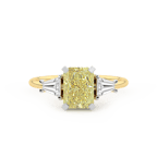 10kt Yellow Gold A Summer's Day Colored Lab Diamond Ring (4 Ct. Tw.) side right image one