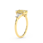 10kt Yellow Gold A Summer's Day Colored Lab Diamond Ring (4 Ct. Tw.) standing product image one
