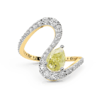 10kt Yellow Gold The Sun and the Stars Colored Lab Diamond Ring (1 3/4 Ct. Tw.) front image