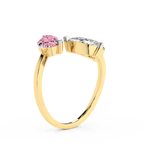 9ct Yellow Gold Break of Dawn Colored Lab Diamond Ring (2 Ct. Tw.) right