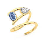 9ct Yellow Gold Before the Rainbow Colored Lab Diamond Ring (1 Ct. Tw.) front image