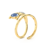9ct Yellow Gold Before the Rainbow Colored Lab Diamond Ring (1 Ct. Tw.) right