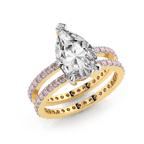 18kt Yellow Gold Aurora Colored Lab Diamond Ring (3 Ct. Tw.) front image