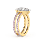 18kt Yellow Gold Aurora Colored Lab Diamond Ring (3 Ct. Tw.) standing product image one