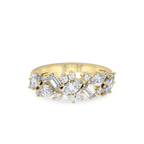 10kt Yellow Gold The Evening Cluster ring (1 3/4 Ct. Tw.) side right image one