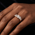 10kt Yellow Gold The Evening Cluster ring (1 3/4 Ct. Tw.) model image two
