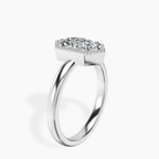 Platinum Spectra solitaire Lab Diamond Ring standing product image one