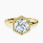 10kt Yellow Gold Spectra solitaire Lab Diamond Ring front image