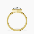 10kt Yellow Gold Spectra solitaire Lab Diamond Ring side right image one
