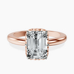 14ct Rose Gold Malissa Solitaire Lab Diamond Ring front image