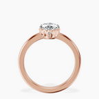 14kt Rose Gold Malissa Solitaire Lab Diamond Ring side right image one