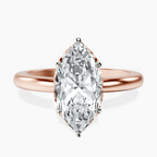 18ct Rose Gold Malissa Solitaire Lab Diamond Ring front image