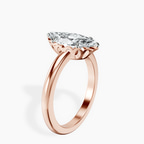 2.73 ct. marquise Malissa Solitaire Ring in 10kt rose gold standing product image one