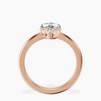 2.73 ct. marquise Malissa Solitaire Ring in 10kt rose gold side right image one