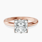 18ct Rose Gold Malissa Solitaire Lab Diamond Ring front image
