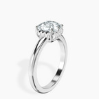 Platinum Malissa Solitaire Lab Diamond Ring standing product image one