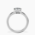 Platinum Malissa Solitaire Lab Diamond Ring side right image one