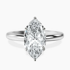 Platinum Malissa Solitaire Lab Diamond Ring front image