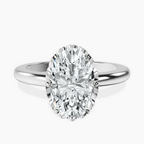 Platinum Malissa Solitaire Lab Diamond Ring front image