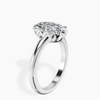 2.99 ct. oval Malissa Solitaire Ring in 10kt white gold standing product image one