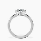 2.99 ct. oval Malissa Solitaire Ring in 10kt white gold side right image one