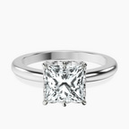 Platinum Malissa Solitaire Lab Diamond Ring front image