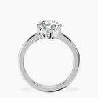 18kt White Gold Malissa Solitaire Lab Diamond Ring side right image one