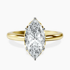 18kt Yellow Gold Malissa Solitaire Lab Diamond Ring front image