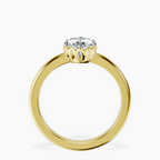 18kt Yellow Gold Malissa Solitaire Lab Diamond Ring side right image one