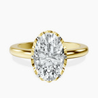9ct Yellow Gold Malissa Solitaire Lab Diamond Ring front image