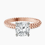 14ct Rose Gold Sansa Solitaire Lab Diamond Ring front image