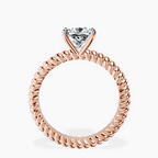 14ct Rose Gold Sansa Solitaire Lab Diamond Ring side right image one