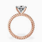 18kt Rose Gold Sansa Solitaire Lab Diamond Ring side right image one