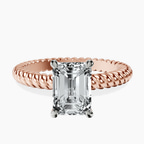 9ct Rose Gold Sansa Solitaire Lab Diamond Ring front image