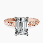 14kt Rose Gold Sansa Solitaire Lab Diamond Ring front image