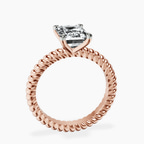 14kt Rose Gold Sansa Solitaire Lab Diamond Ring side right image one
