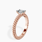 18kt Rose Gold Sansa Solitaire Lab Diamond Ring standing product image one