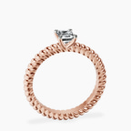 18kt Rose Gold Sansa Solitaire Lab Diamond Ring side right image one