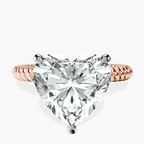 18kt Rose Gold Sansa Solitaire Lab Diamond Ring front image