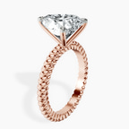18kt Rose Gold Sansa Solitaire Lab Diamond Ring standing product image one