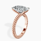 18kt Rose Gold Sansa Solitaire Lab Diamond Ring standing product image one