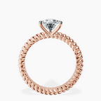 14ct Rose Gold Sansa Solitaire Lab Diamond Ring side right image one