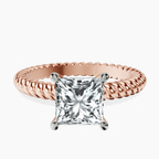 9ct Rose Gold Sansa Solitaire Lab Diamond Ring front image