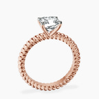 14ct Rose Gold Sansa Solitaire Lab Diamond Ring side right image one