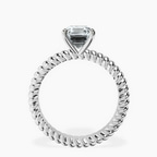 Platinum Sansa Solitaire Lab Diamond Ring side right image one