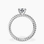 Platinum Sansa Solitaire Lab Diamond Ring side right image one